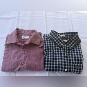 Set of 2 Abercrombie & Fitch and a Calvin Klein full sleeves summery shirt M